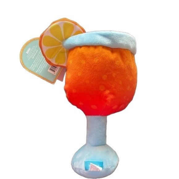 Bark dog chew toy crinkle Squeak Puperol Spritz Drink BarkBox vacation theme - Picture 9 of 11